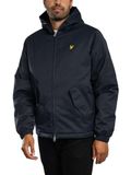 Lyle & Scott Heren Gewatteerde Jas Met Capuchon En Ritssluiting, Dark Navy, M