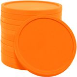 CombiCraft XXL Verpakking: Blanco munten / Consumptiemunten Oranje - Ø29mm - 3000 stuks