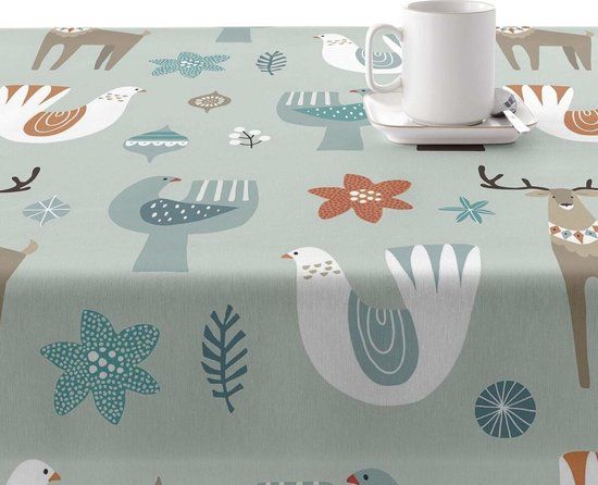 Vlekbestendig tafelkleed Belum Merry Christmas 300 x 140 cm - Katoen - Multicolour