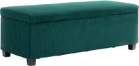 Homcom Opbergpoef Corduroy Groen