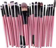 Heble® Diamond Pinceaux de Maquillage - 20 pièces - Rose Noir