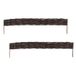 Merkloos / Sans marque Relaxdays Borderrand, Wilgengeflecht, Set van 2, HxB: 10 x 100 cm, Steekbaar, Bruin