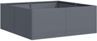 vidaXL Plantenbak 80x80x30 cm staal antracietkleurig