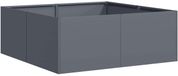 vidaXL Plantenbak 80x80x30 cm staal antracietkleurig
