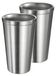 Set de 2 tasses - 450ml pour boissons chaudes et froides - Argent