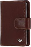 Golden Head Leren kaarthoes Colorado RFID Protect Kartenetui mit Riegel 4516 Tabacco bruine