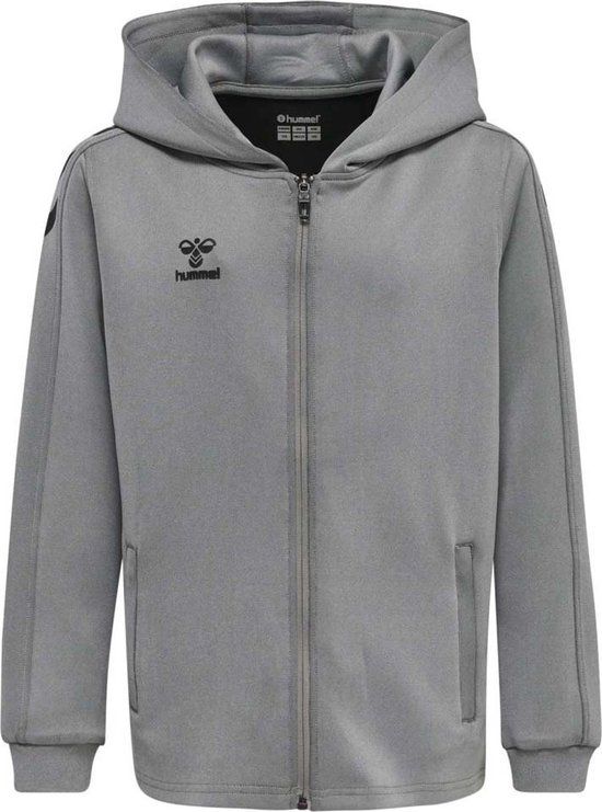 Hummel Core XK Poly Zip Sweater Kids - Grijs - Maat 140 - Unisex