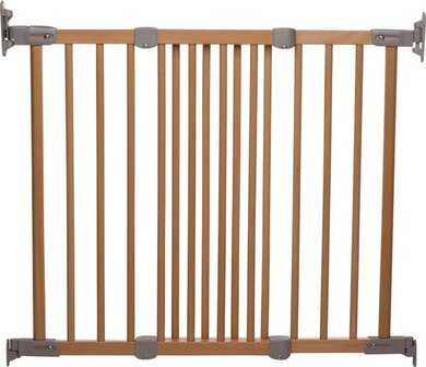 BabyDan Flexi Gate - Beuken - Traphekje - 69-106.5 cm - Bruin