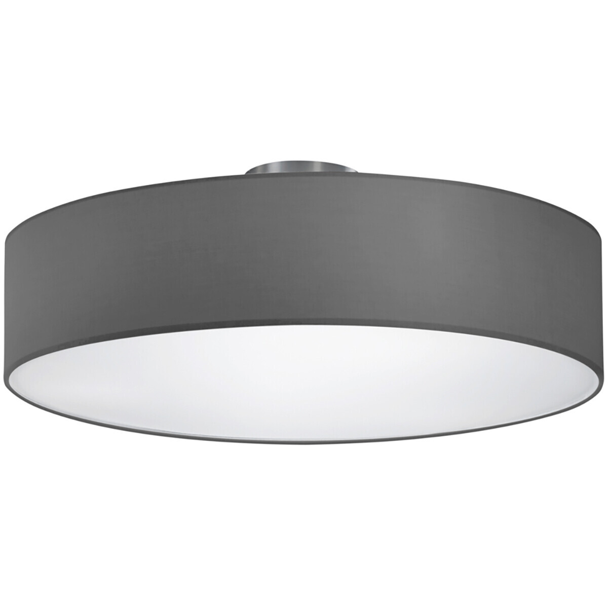 BES LED LED Plafondlamp - Plafondverlichting - Trion Hotia - E27 Fitting - 3-lichts - Rond - Mat Grijs - Aluminium