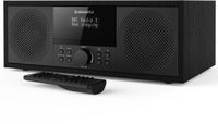 Oakcastle DAB500 DAB & FM Radio Muziek Systeem - Bluetooth - USB - AUX - CD Speler - Wekker - Zwart