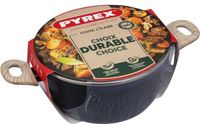 PYREX Braadpan met deksel - Cook & Care - 24 cm - Anti-aanbaklaag - Geschikt voor inductie - PFAS-vrij