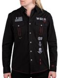 Wornstar Battalion Hemd Heren Longsleeve - zwart - S