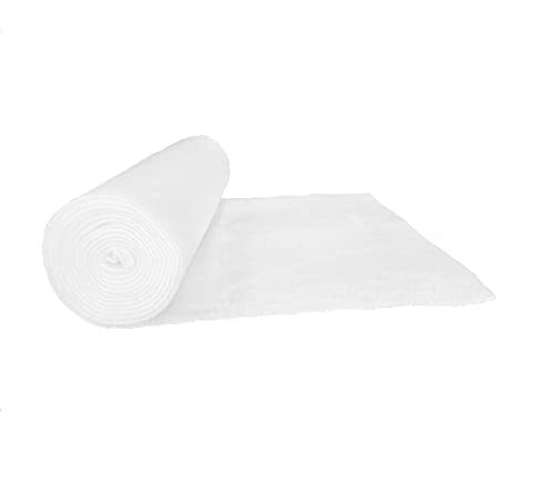 pemmiproducts Volumenvlies 100 g/m², 1,00 m breed, 10,00 m lang, ca. 10 mm dik, 10 m², (EUR 2,25/m²), 100% polyester, wasbaar, Öko-Tex Standard 100, productklasse 1, patchworkvlies, watten, per meter geschikt als vulmateriaal voor bijv. knuffeldieren, poppen, beeren, k