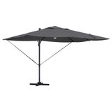 vidaXL Parasol Antraciet 351 x 250 x 253 cm Polyester en Aluminium