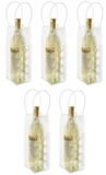 Merkloos / Sans marque Makito Western Europe (mkto) Set van 5x stuks wijnfles koeltas 25 cm