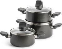 GreenPan Memphis Keramische Pannenset - 3-delig - Zwart - PFAS-vrij