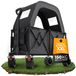 BigDean XXL brouette pliable avec toit, capacité de 260 litres, charge utile de 150 kg, construction robuste, pliable, pneus extra larges pour tous terrains