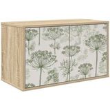 Maison Exclusive Meuble TV mural exclusif, modèle GOTHA, dimensions : 69 x 33 x 40 cm, finition chêne Sonoma