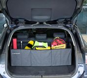 Dunlop Kofferbak Organizer 96x34x34 cm - Opvouwbare Auto Kofferbak Tas met 4 Vakken - Grijs