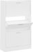 vidaXL Schoenenkast 63x24x103 cm bewerkt hout wit
