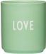 Design Letters Favourite cup 10101002GRNBLLOVE Green Porcelain