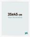 yd. Cadre photo 35x45 cm Blanc Mat MDF Bologna