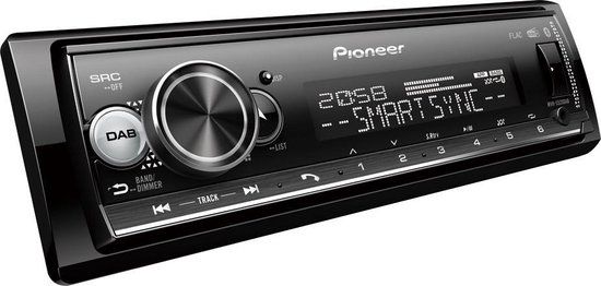 Pioneer MVH-S520DAB Autoradio - Enkel din - Rood-USB-Bluetooth - 4 x 50 W
