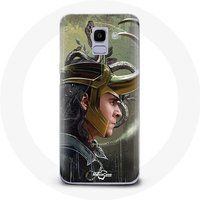Maniacase Hoesje voor Samsung Galaxy A8 2018 Loki Thor Ragnarok met Helm Fanart Seizoen 1