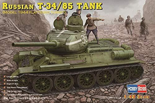 Hobbyboss 84807 modelbouwset Russian T-34/85 (1944 flattened turret) tank