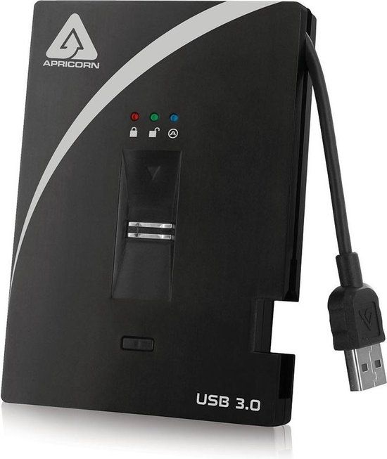 Apricorn Aegis Bio - 1TB USB 3.0 External Hard Drive - Black