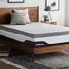 LUCID Memory Foam Matrastopper 160x200cm met bamboehoutskool, 10 cm dikke matrasoplegger 160 x 200 cm