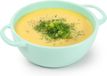 Plasticforte Soepkommen met hengsels - Campinglife - kunststof - D11 x H5 cm - 370 ml - mintgroen - stapelbaar - onbreekbaar