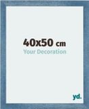 Your Decoration - Cadre photo 40x50 cm - MDF - Bleu clair balayé - Mura