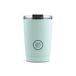 Cool Bottles Thermosbeker 330 ml - RVS Tumbler Beker - 5u warm / 10u koud - Lekvrije Koffiebeker - BPA-vrij - Pastel Sky