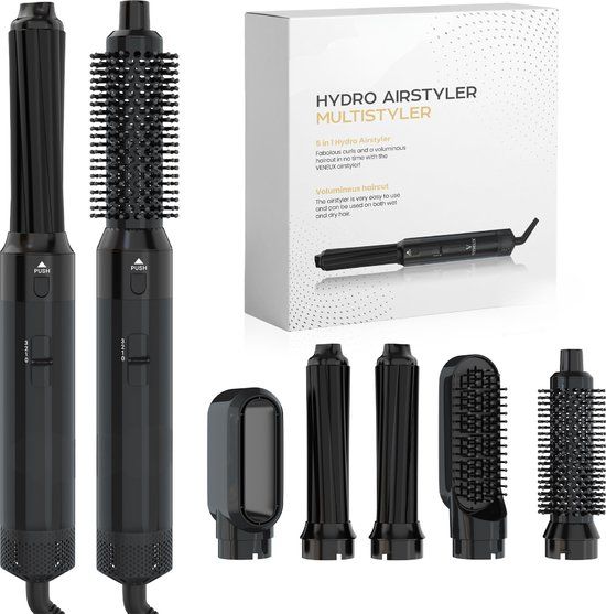 Bolt Electronics® Airwrap Krultang - 5 in 1 Multi Styler - Zwart - TikTok - Nieuwste Versie 3.0