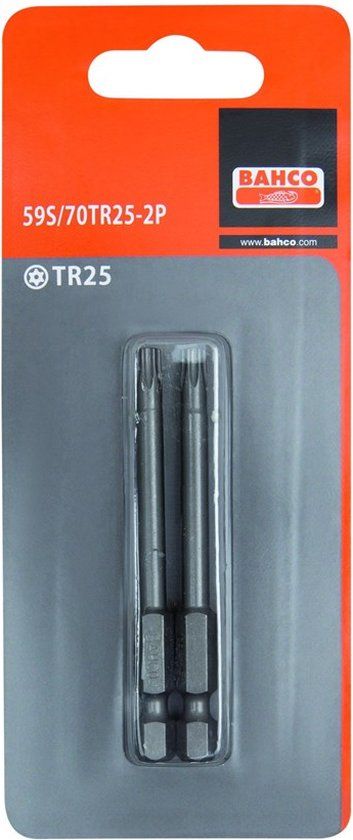 Bahco 2xbits tr25 70mm 1/4" standard | 59S/70TR25-2P