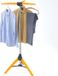 Sans marque Étendoir à linge, séchoir pour camping, acier inoxydable, pliable compact, orange