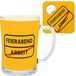 Cadeauset GRUSS & CO Cadeauset met motief "Feierabend" | Inclusief 1 bierglas en 1 onderzetter met flesopenerfunctie | Grappig cadeau, cadeau voor mannen | 48925