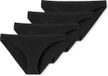 Schiesser Minislip "95/5" serie dames zwart 4-pack