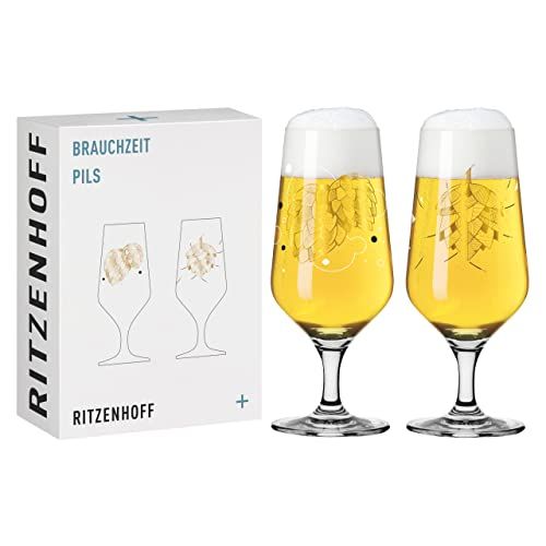 Ritzenhoff GEBRUIKTIJD Bierglasset #1 - Andreas Preis - 374 ml - Kristalglas - Vaatwasmachinebestendig - Geschenkverpakking