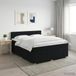 vidaXL Boxspringbed met matras met hoofdeinde Zwart 180 x 200 cm Stof