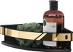 Tiger Cooper Étagère de douche Panier de douche d'angle 21 cm Noir / Or poli