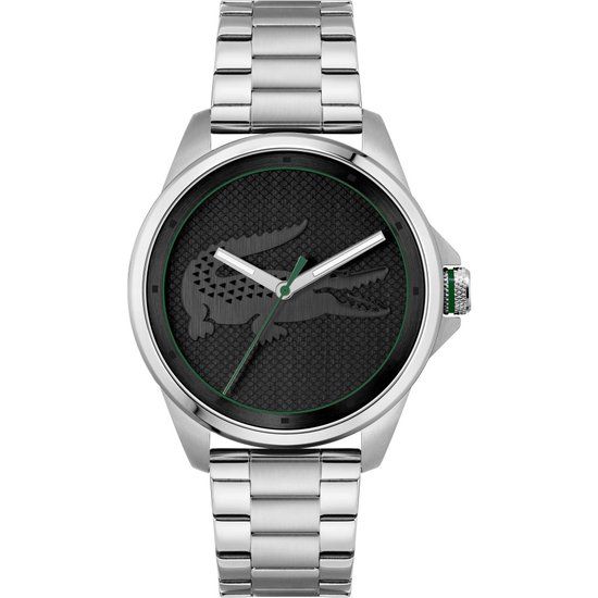 Lacoste Le Croc 2011131 Horloge - Staal - Zilverkleurig - Ø 43 mm