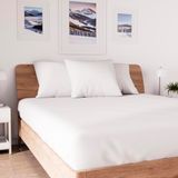 Soleil d'Ocre Jersey Doden Omslag, Katoen, Wit, 90 x 190 cm