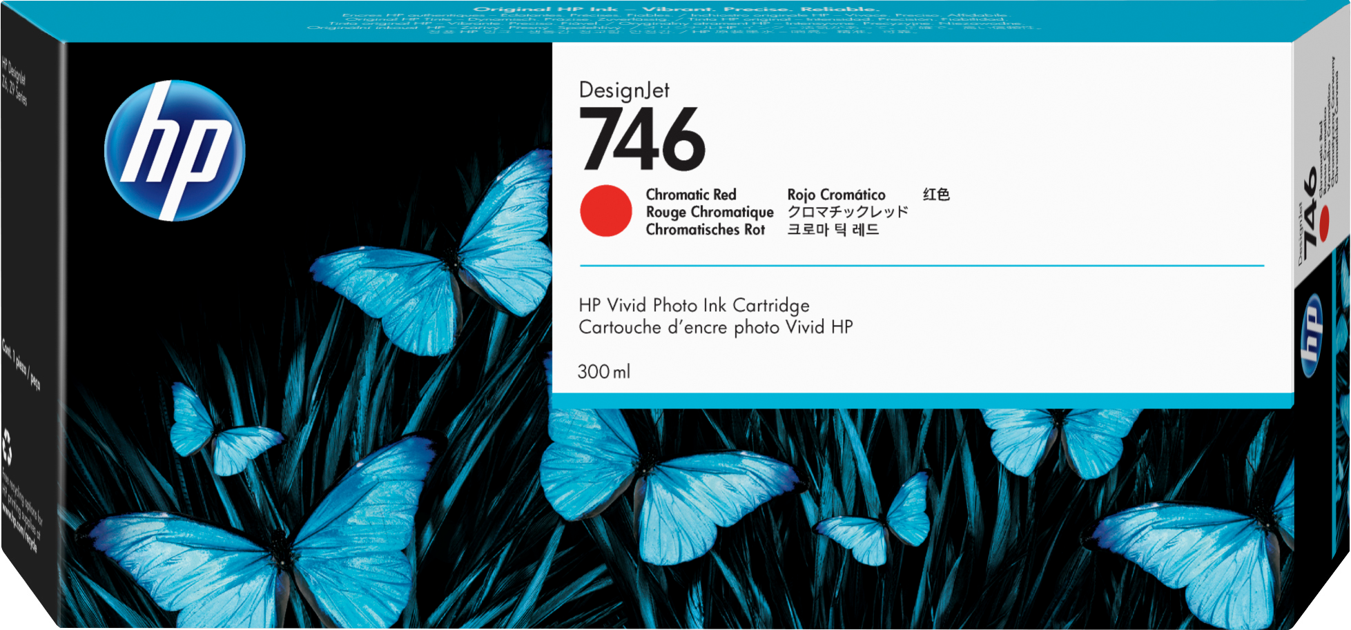 HP 746 chromatisch rode DesignJet inktcartridge, 300 ml single pack