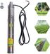 Pompe à eau solaire pour puits profonds - 24V - 370W - Acier inoxydable - Pompe submersible pour irrigation - Agriculture et approvisionnement en eau - Pompe submersible de ferme pour puits profonds - Argent