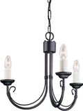 Elstead Lighting LED Kroonluchter | 3X E14 Max 60W | Dimbaar | Black