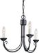 Elstead Lighting LED Kroonluchter | 3X E14 Max 60W | Dimbaar | Black
