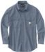 Carhartt Fort Loose LS Shirt Denim Blue Chambray Langarm Baumwolle Regular Fit Herren