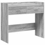 vidaXL Wandtafel Grijs Sonoma 90 x 35 x 80 cm Bewerkt hout